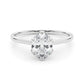 Oval Tulip Solitaire Engagement Ring