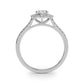 Vintage Inspired Oval Halo Engagement Ring