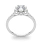 Vintage Inspired Oval Halo Engagement Ring