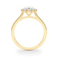 Pear Shape Solitaire Halo Engagement Ring