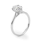 Pear Shape Tulip Solitaire Engagement Ring