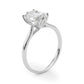 6-Prong Emerald Cut Floral Engagement Ring