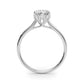 6-Prong Emerald Cut Floral Engagement Ring