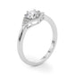 Round Hexagonal Shaped Engagement Ring