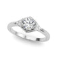 Round Hexagonal Shaped Engagement Ring
