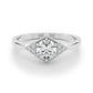 Round Hexagonal Shaped Engagement Ring