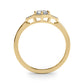 Round Hexagonal Shaped Engagement Ring