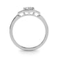 Round Hexagonal Shaped Engagement Ring