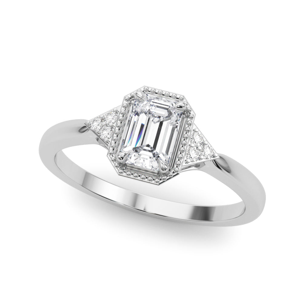 Emerald Cut Engagement Ring