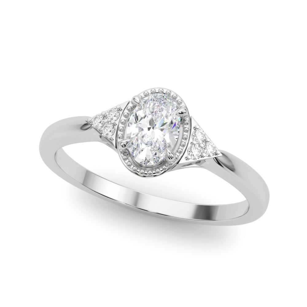 Vintage-Inspired Oval Engagement Ring