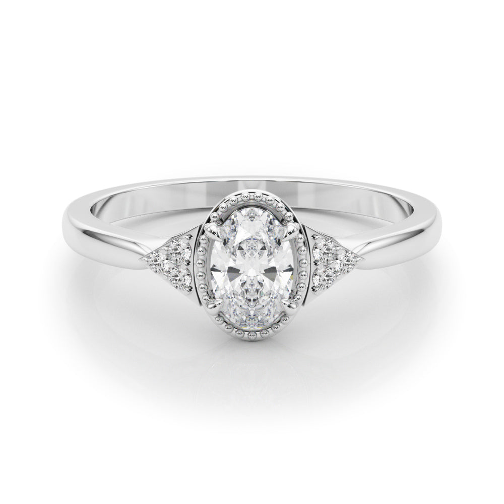 Vintage-Inspired Oval Engagement Ring