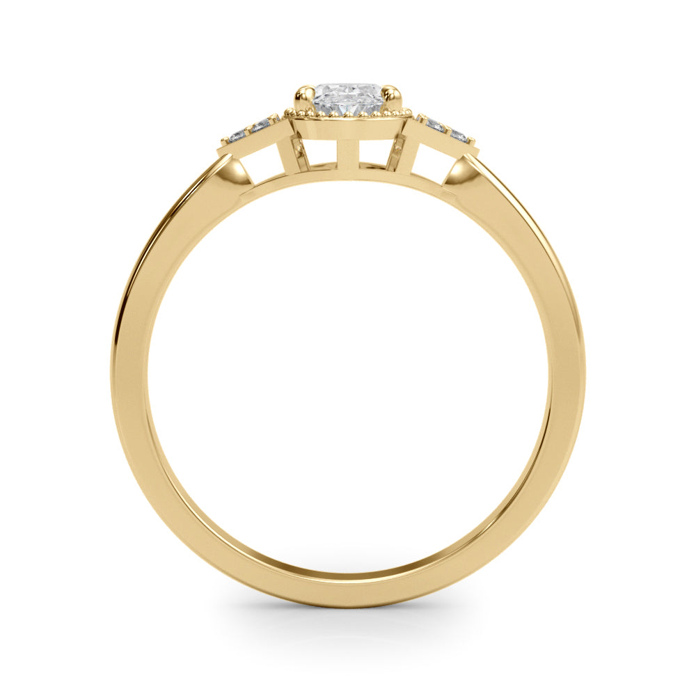 Vintage-Inspired Oval Engagement Ring