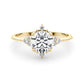 Cluster Side Round Engagement Ring