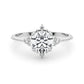 Cluster Side Round Engagement Ring