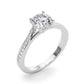 Bypass Single Row Prong Set Engagement Ring