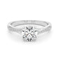 Bypass Single Row Prong Set Engagement Ring