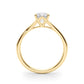 Bypass Single Row Prong Set Engagement Ring