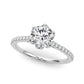 6-Prong Single Row Round Engagement Ring