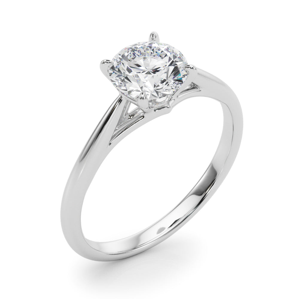 Solitaire Round Engagement Ring