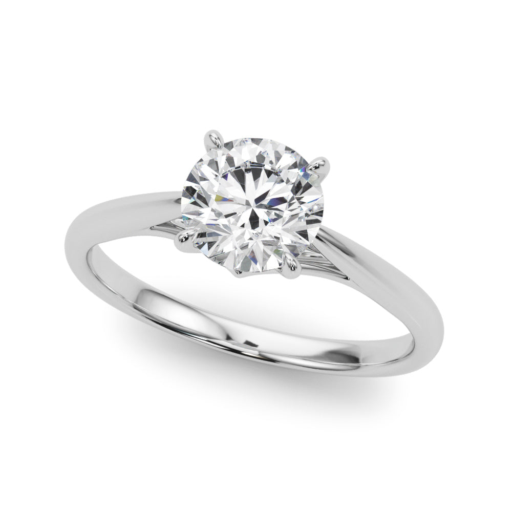 Solitaire Round Engagement Ring
