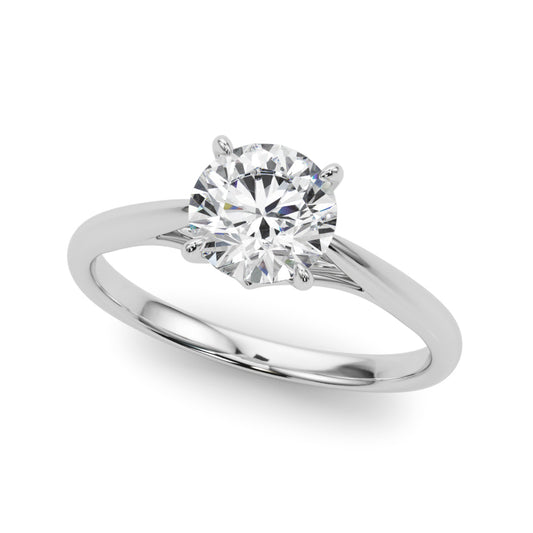 Solitaire Round Engagement Ring