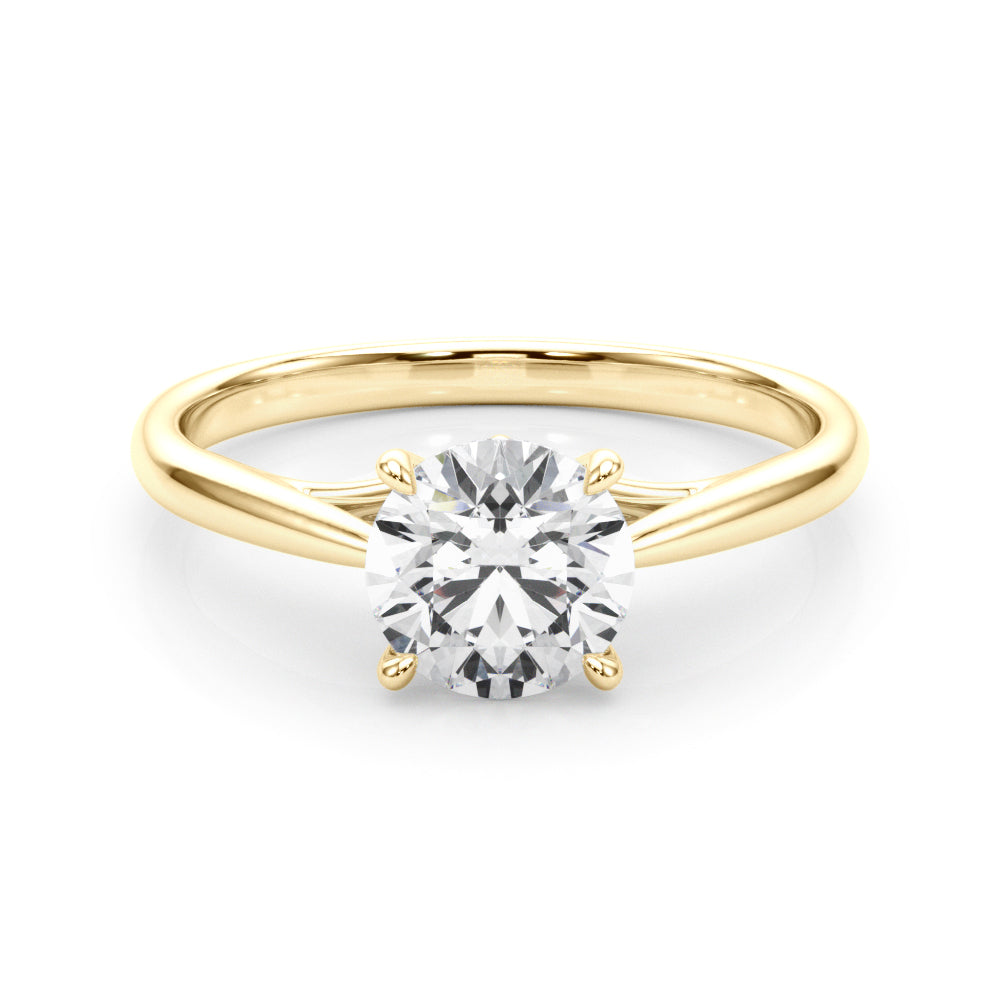 Solitaire Round Engagement Ring
