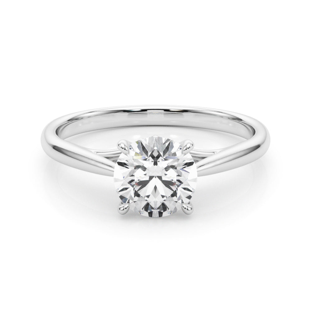Solitaire Round Engagement Ring