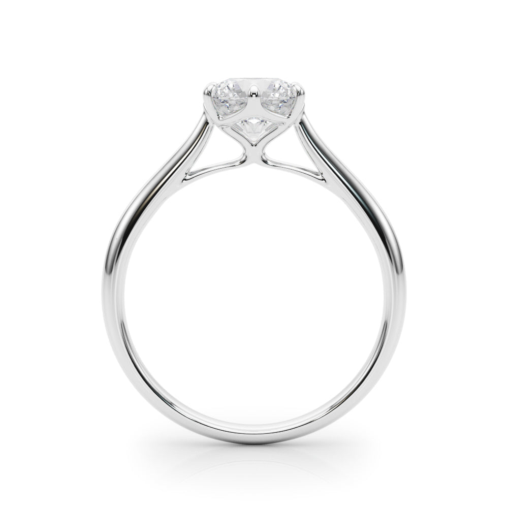 Solitaire Round Engagement Rings