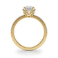 Prong Set Halo Engagement Ring