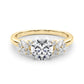 Scattered Diamond Cathedral Engagement Ring