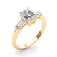 Tapered Baguette 3-Stone Emerald Cut Engagement Ring
