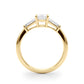 Tapered Baguette 3-Stone Emerald Cut Engagement Ring