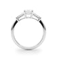 Tapered Baguette 3-Stone Emerald Cut Engagement Ring