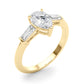 3-Stone Pear & Baguette Engagement Ring