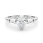 3-Stone Pear & Baguette Engagement Ring