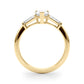 3-Stone Pear & Baguette Engagement Ring