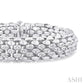 1/4 Ctw Bold Weave Hollow Cylindrical Design Round Cut Diamond Fashion Bracelet in Sterling Silver