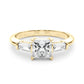 3 STONE RING SQ CTR TB SIDES