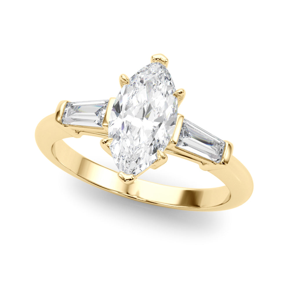3 STONE RING MQ CTR TB SIDES