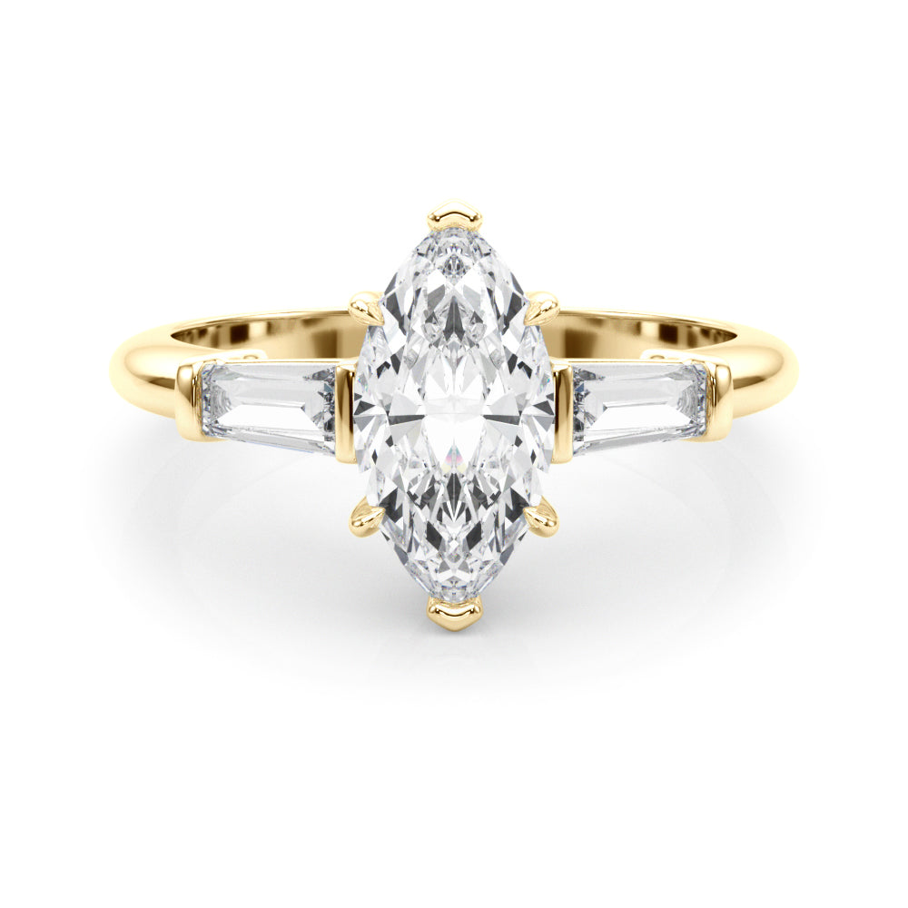 3 STONE RING MQ CTR TB SIDES