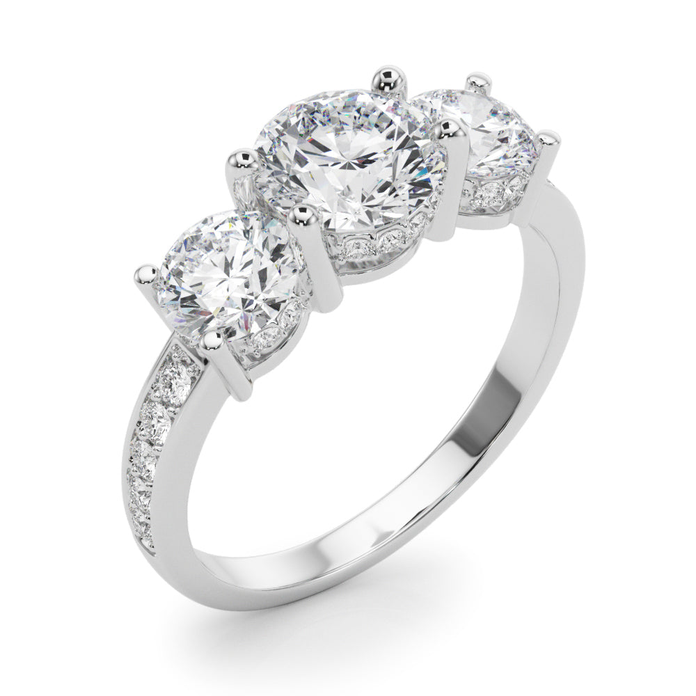 3 STONE HIDDEN HALO PLUS