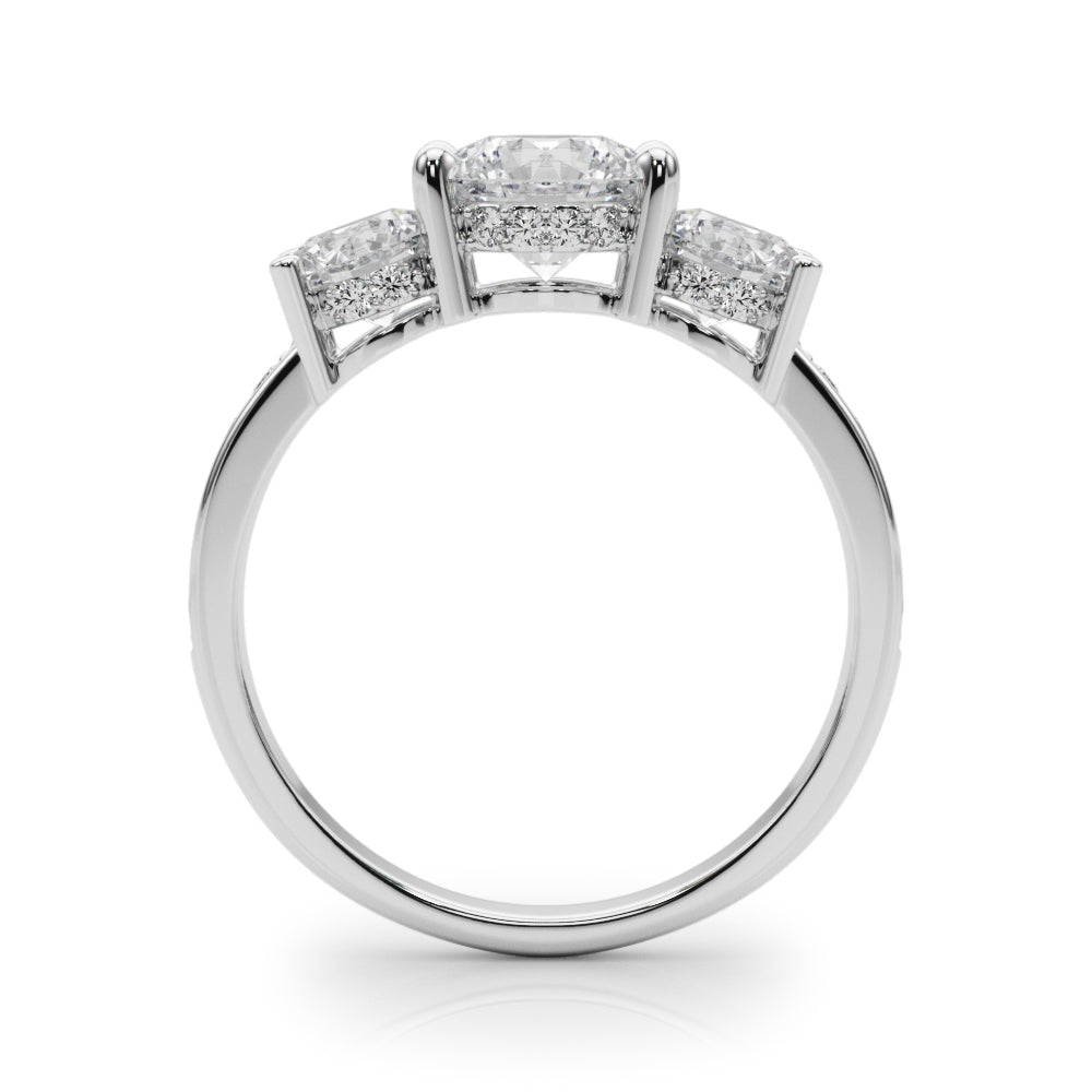 3 STONE HIDDEN HALO PLUS