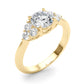 Cluster Accented Engagement Ring