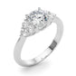Cluster Accented Engagement Ring