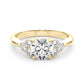 Cluster Accented Engagement Ring