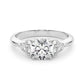 Cluster Accented Engagement Ring