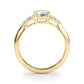 Cluster Accented Engagement Ring