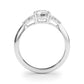 Cluster Accented Engagement Ring