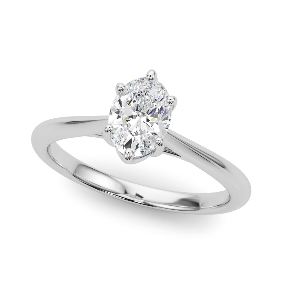Solitaire Oval Engagement Ring