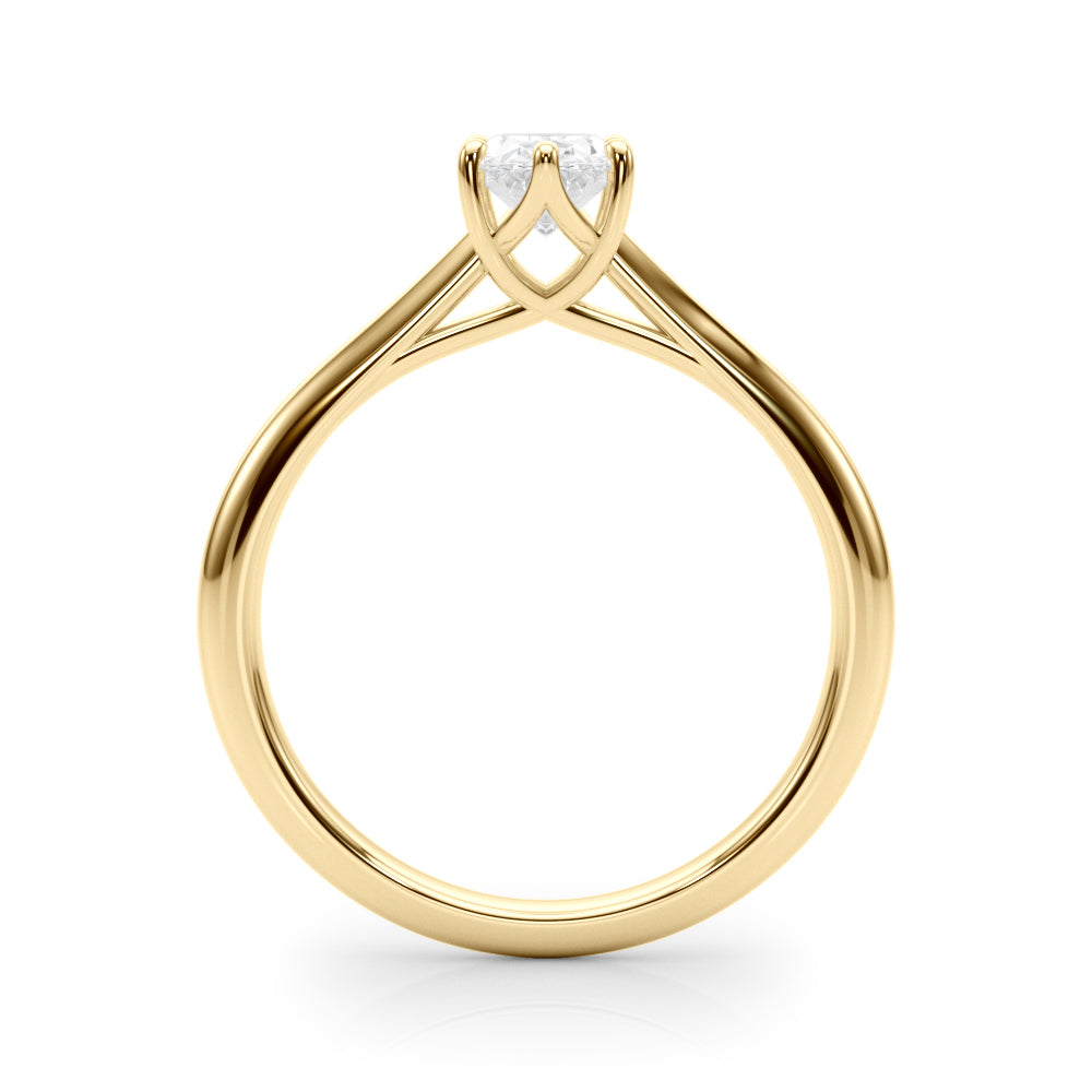 Solitaire Oval Engagement Ring